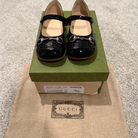 Gucci Black Patent Leather Kids Dress Shoes - Picture 2 of 7